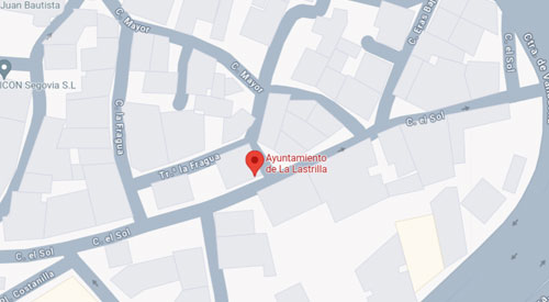 mapa Registro Civil-Juzgado de Paz de La Lastrilla Segovia