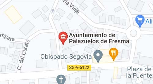mapa Registro Civil-Juzgado de Paz de Palazuelos de Eresma